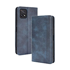 Funda de Cuero Cartera con Soporte Carcasa BY4 para Vivo Y52s 5G Azul