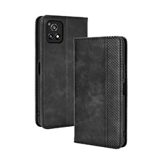 Funda de Cuero Cartera con Soporte Carcasa BY4 para Vivo Y54s 5G Negro