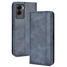 Funda de Cuero Cartera con Soporte Carcasa BY4 para Vivo Y72t Azul