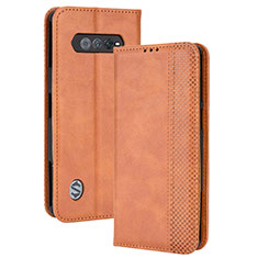 Funda de Cuero Cartera con Soporte Carcasa BY4 para Xiaomi Black Shark 4S Pro 5G Marron