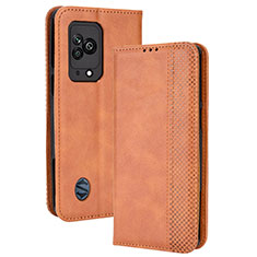 Funda de Cuero Cartera con Soporte Carcasa BY4 para Xiaomi Black Shark 5 5G Marron