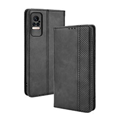 Funda de Cuero Cartera con Soporte Carcasa BY4 para Xiaomi Civi 1S 5G Negro