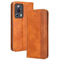 Funda de Cuero Cartera con Soporte Carcasa BY4 para Xiaomi Civi 2 5G Marron