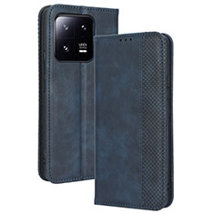 Funda de Cuero Cartera con Soporte Carcasa BY4 para Xiaomi Mi 13 5G Azul