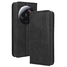 Funda de Cuero Cartera con Soporte Carcasa BY4 para Xiaomi Mi 13 Ultra 5G Negro