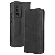 Funda de Cuero Cartera con Soporte Carcasa BY4 para Xiaomi Poco F5 Pro 5G Negro