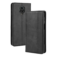 Funda de Cuero Cartera con Soporte Carcasa BY4 para Xiaomi Poco M2 Pro Negro