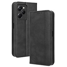 Funda de Cuero Cartera con Soporte Carcasa BY4 para Xiaomi Poco X5 Pro 5G Negro