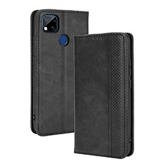 Funda de Cuero Cartera con Soporte Carcasa BY4 para Xiaomi Redmi 10A 4G Negro