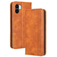 Funda de Cuero Cartera con Soporte Carcasa BY4 para Xiaomi Redmi A2 Plus Marron