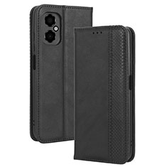 Funda de Cuero Cartera con Soporte Carcasa BY4 para Xiaomi Redmi Note 12R Pro 5G Negro