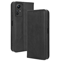 Funda de Cuero Cartera con Soporte Carcasa BY4 para Xiaomi Redmi Note 12S Negro