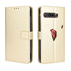 Funda de Cuero Cartera con Soporte Carcasa BY5 para Asus ROG Phone 3 Oro