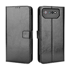 Funda de Cuero Cartera con Soporte Carcasa BY5 para Asus ROG Phone 6 Negro