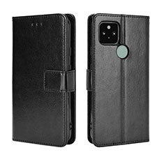 Funda de Cuero Cartera con Soporte Carcasa BY5 para Google Pixel 5 Negro