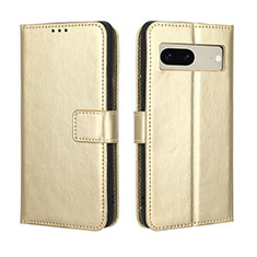 Funda de Cuero Cartera con Soporte Carcasa BY5 para Google Pixel 7 5G Oro