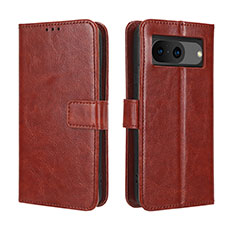 Funda de Cuero Cartera con Soporte Carcasa BY5 para Google Pixel 8 5G Marron