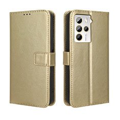 Funda de Cuero Cartera con Soporte Carcasa BY5 para HTC U23 5G Oro