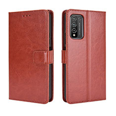 Funda de Cuero Cartera con Soporte Carcasa BY5 para Huawei Honor 10X Lite Marron