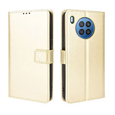 Funda de Cuero Cartera con Soporte Carcasa BY5 para Huawei Honor 50 Lite Oro