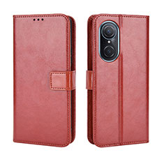 Funda de Cuero Cartera con Soporte Carcasa BY5 para Huawei Honor 50 SE 5G Marron