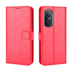 Funda de Cuero Cartera con Soporte Carcasa BY5 para Huawei Honor 50 SE 5G Rojo