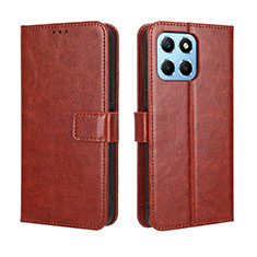 Funda de Cuero Cartera con Soporte Carcasa BY5 para Huawei Honor 70 Lite 5G Marron