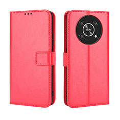 Funda de Cuero Cartera con Soporte Carcasa BY5 para Huawei Honor Magic4 Lite 5G Rojo