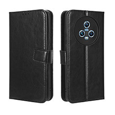 Funda de Cuero Cartera con Soporte Carcasa BY5 para Huawei Honor Magic5 5G Negro