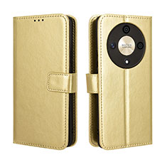 Funda de Cuero Cartera con Soporte Carcasa BY5 para Huawei Honor Magic6 Lite 5G Oro