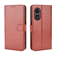 Funda de Cuero Cartera con Soporte Carcasa BY5 para Huawei Honor X5 Plus Marron