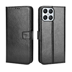 Funda de Cuero Cartera con Soporte Carcasa BY5 para Huawei Honor X8 4G Negro