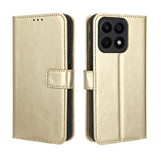 Funda de Cuero Cartera con Soporte Carcasa BY5 para Huawei Honor X8a 4G Oro