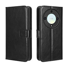 Funda de Cuero Cartera con Soporte Carcasa BY5 para Huawei Honor X9a 5G Negro