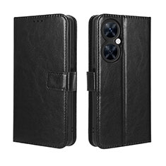 Funda de Cuero Cartera con Soporte Carcasa BY5 para Huawei Nova 11i Negro