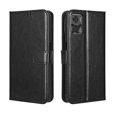 Funda de Cuero Cartera con Soporte Carcasa BY5 para Motorola Moto E22 Negro