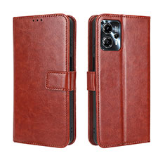 Funda de Cuero Cartera con Soporte Carcasa BY5 para Motorola Moto G13 Marron