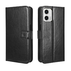 Funda de Cuero Cartera con Soporte Carcasa BY5 para Motorola Moto G53y 5G Negro