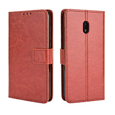 Funda de Cuero Cartera con Soporte Carcasa BY5 para Nokia C01 Plus Marron