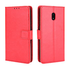 Funda de Cuero Cartera con Soporte Carcasa BY5 para Nokia C01 Plus Rojo