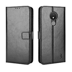 Funda de Cuero Cartera con Soporte Carcasa BY5 para Nokia C21 Negro