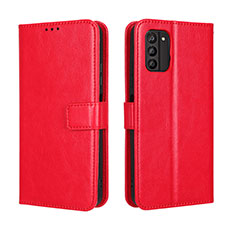 Funda de Cuero Cartera con Soporte Carcasa BY5 para Nokia G100 Rojo