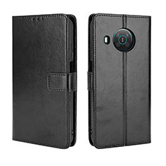 Funda de Cuero Cartera con Soporte Carcasa BY5 para Nokia X100 5G Negro