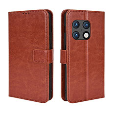 Funda de Cuero Cartera con Soporte Carcasa BY5 para OnePlus 10 Pro 5G Marron