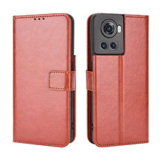 Funda de Cuero Cartera con Soporte Carcasa BY5 para OnePlus 10R 5G Marron