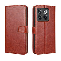 Funda de Cuero Cartera con Soporte Carcasa BY5 para OnePlus 10T 5G Marron