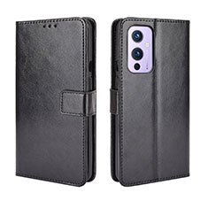 Funda de Cuero Cartera con Soporte Carcasa BY5 para OnePlus 9 5G Negro