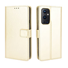 Funda de Cuero Cartera con Soporte Carcasa BY5 para OnePlus 9 Pro 5G Oro