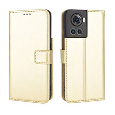 Funda de Cuero Cartera con Soporte Carcasa BY5 para OnePlus Ace 5G Oro