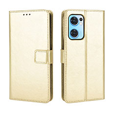 Funda de Cuero Cartera con Soporte Carcasa BY5 para OnePlus Nord CE 2 5G Oro